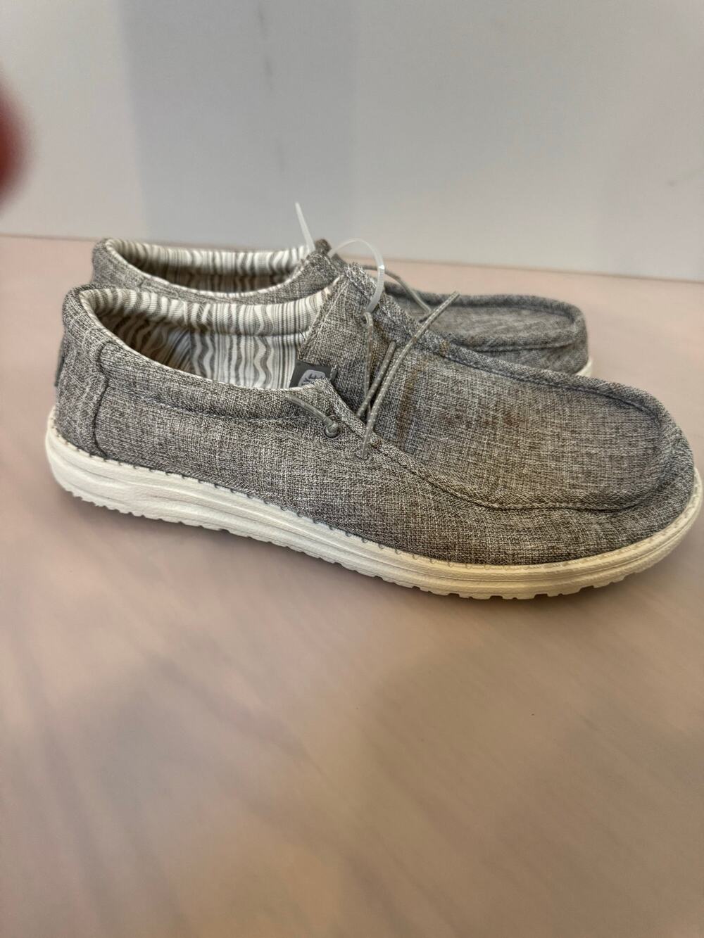 Hey Dude Wally Linen Men's Casual Shoes - Size 11 Comfort